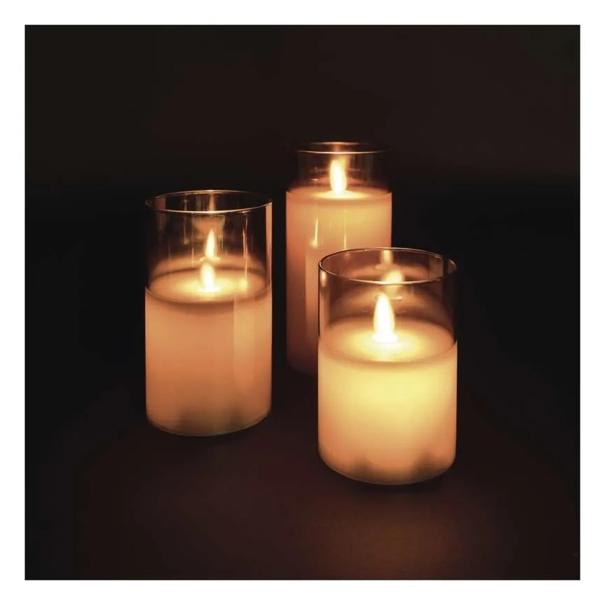 SET 3x LED Candles LED/6xAA
