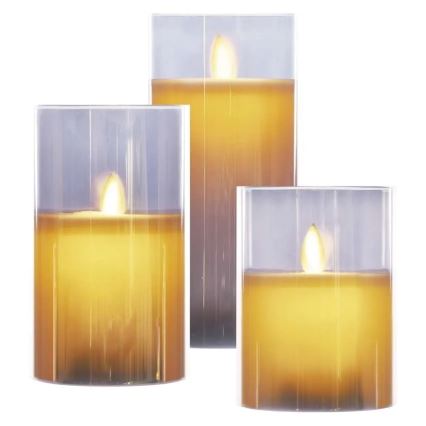 SET 3x LED Candles LED/6xAA