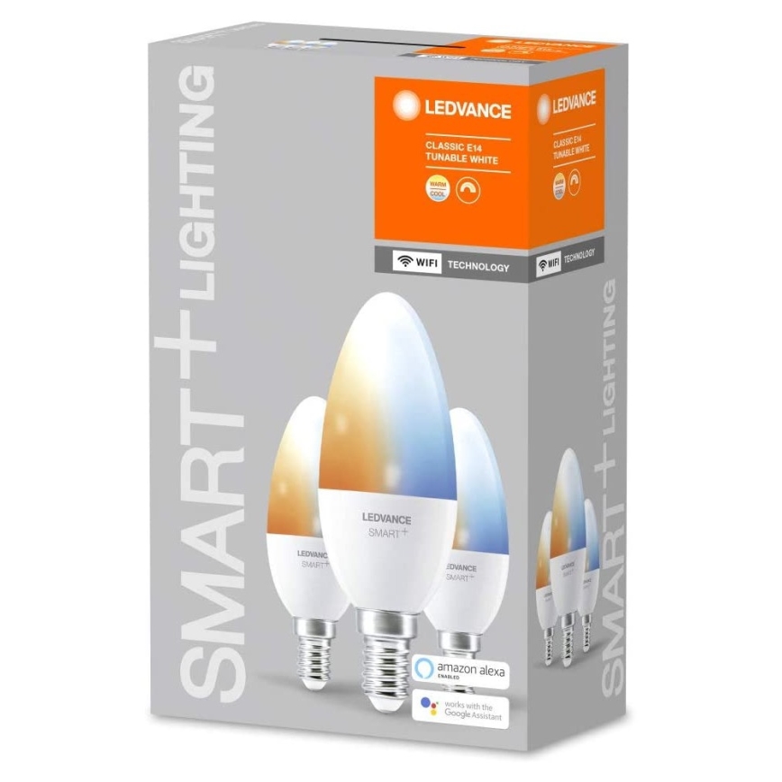 SET 3x LED Dimming bulb SMART+ E14/5W/230V 2700K-6500K Wi-Fi - Ledvance