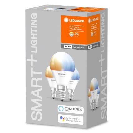 SET 3x LED Dimming bulb SMART+ E14/5W/230V 2700K-6500K Wi-Fi - Ledvance