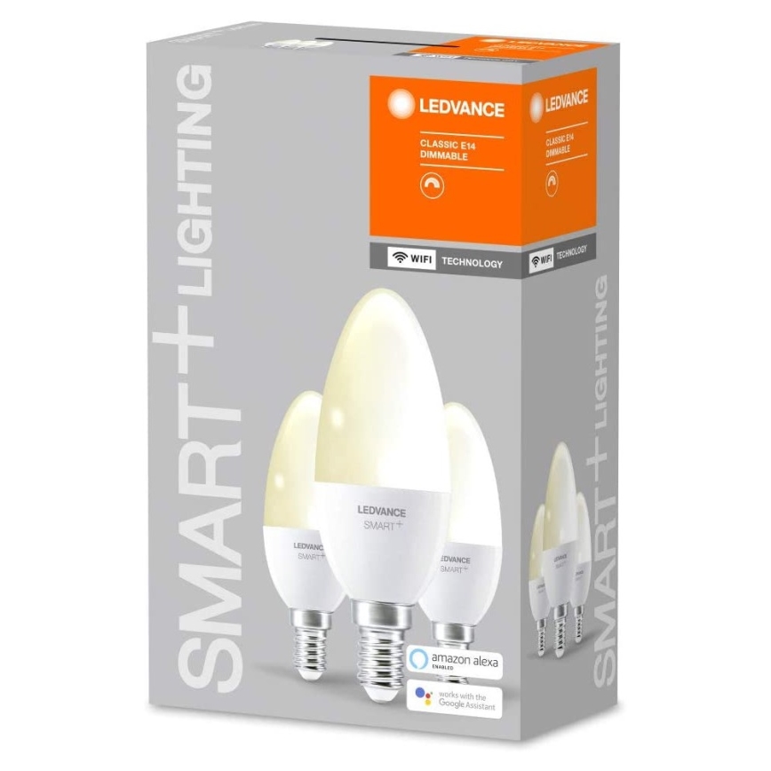 SET 3x LED Dimming bulb SMART+ E14/5W/230V 2700K Wi-Fi - Ledvance