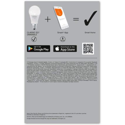 SET 3x LED Dimming bulb SMART+ E27/9.5W/230V 2,700K Wi-Fi - Ledvance