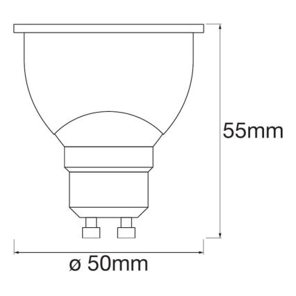 SET 3x LED Dimming bulb SMART+ GU10/5W/230V 2,700K Wi-Fi - Ledvance