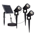 SET 3x LED Outdoor solar lamp 3xLED/1,2W/3,7V IP65 3000K 4000 mAh
