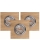 SET 3x LED Recessed light VITAR 1xGU10/5W/230V CRI 90 oak