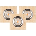 SET 3x LED Recessed light VITAR 1xGU10/5W/230V CRI 90 sandstone