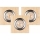 SET 3x LED Recessed light VITAR 1xGU10/5W/230V CRI 90 sandstone