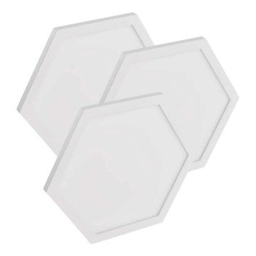 SET 3x LED RGBIC+CCT Dimmable panel - extension 3xLED/1,8W/230V Wi-Fi Tuya