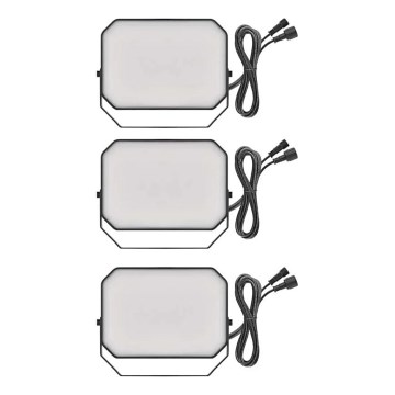 SET 3x LED RGBIC Dimmable outdoor floodlight GoSmart LED/14W/230V 3000-6500K IP65 Wi-Fi Tuya
