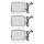 SET 3x LED RGBIC Dimmable outdoor floodlight GoSmart LED/14W/230V 3000-6500K IP65 Wi-Fi Tuya