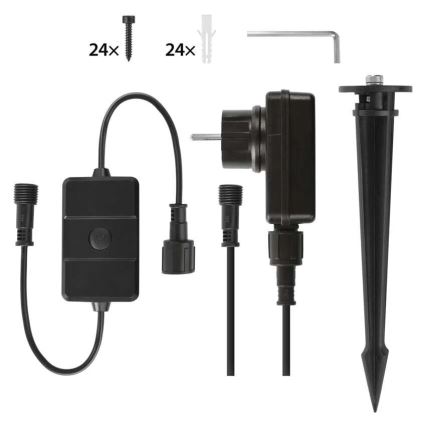 SET 3x LED RGBIC Dimmable outdoor floodlight GoSmart LED/14W/230V 3000-6500K IP65 Wi-Fi Tuya