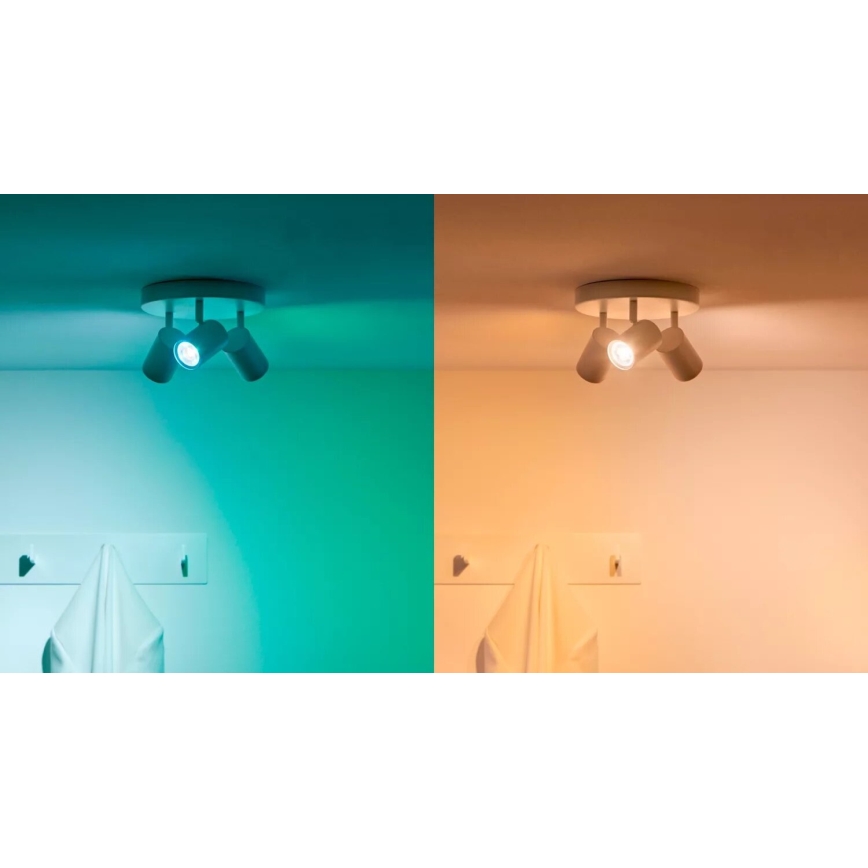 SET 3x LED RGBW Dimmable bulb PAR16 GU10/4,7W/230V 2200-6500K Wi-Fi - WiZ