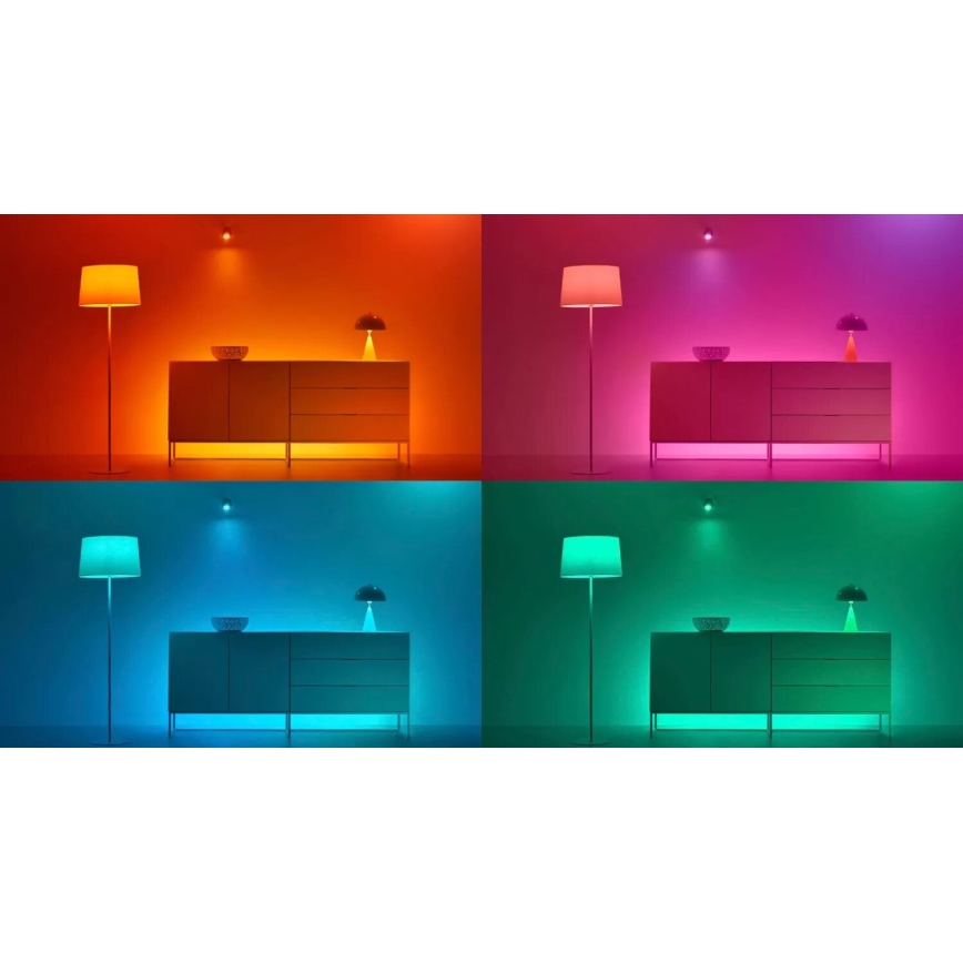 SET 3x LED RGBW Dimmable bulb PAR16 GU10/4,7W/230V 2200-6500K Wi-Fi - WiZ