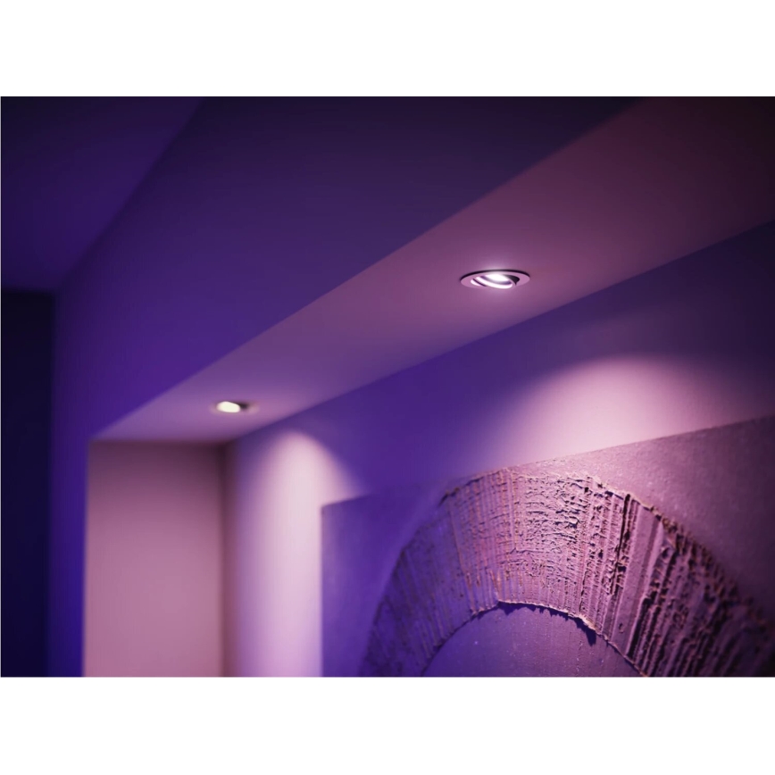 SET 3x LED RGBW Dimmable bulb Philips Hue WHITE AND COLOR AMBIANCE GU10/4,2W/230V 2000-6500K