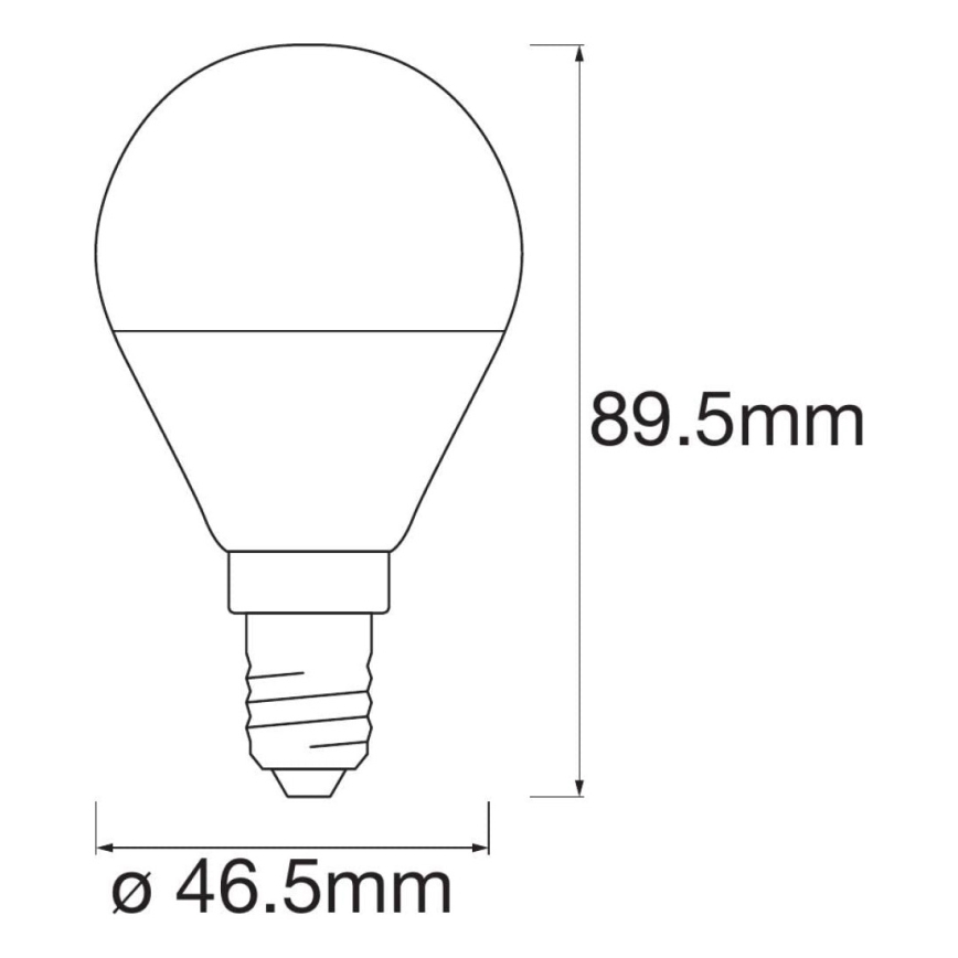 SET 3x LED RGBW Dimmable bulb SMART+ E14/5W/230V 2700K-6500K Wi-Fi - Ledvance