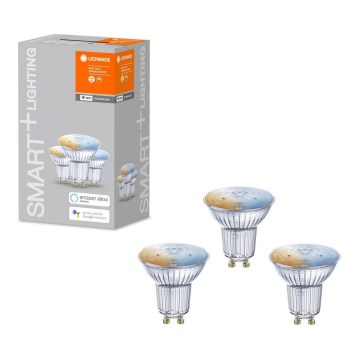 SET 3x LED RGBW Dimming bulb SMART+ GU10/5W/230V 2700K-6500K Wi-Fi - Ledvance