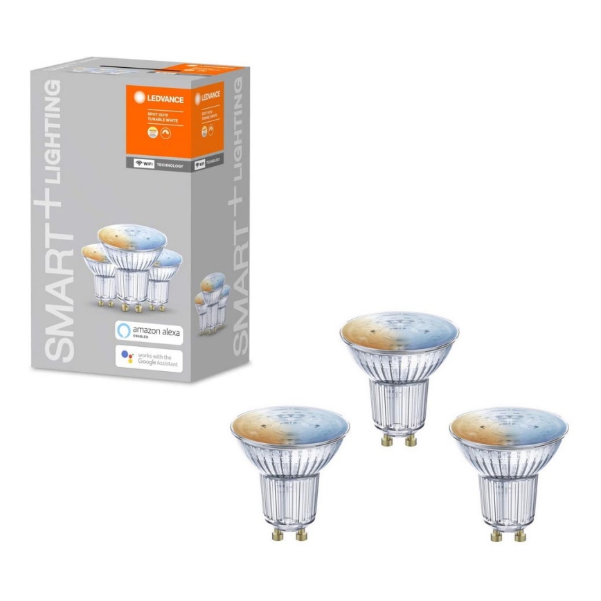 SET 3x LED RGBW Dimming bulb SMART+ GU10/5W/230V 2700K-6500K Wi-Fi - Ledvance
