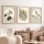 SET 3x Picture in a photo frame 50x70 cm leaves