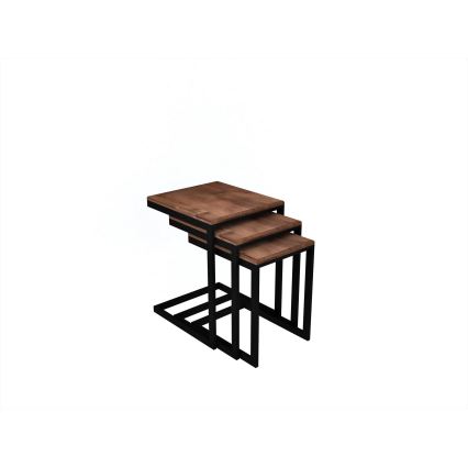 SET 3x Side table EGE pine