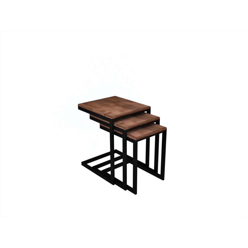 SET 3x Side table EGE pine