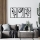 SET 3x Wall decoration 78x39 cm flowers metal
