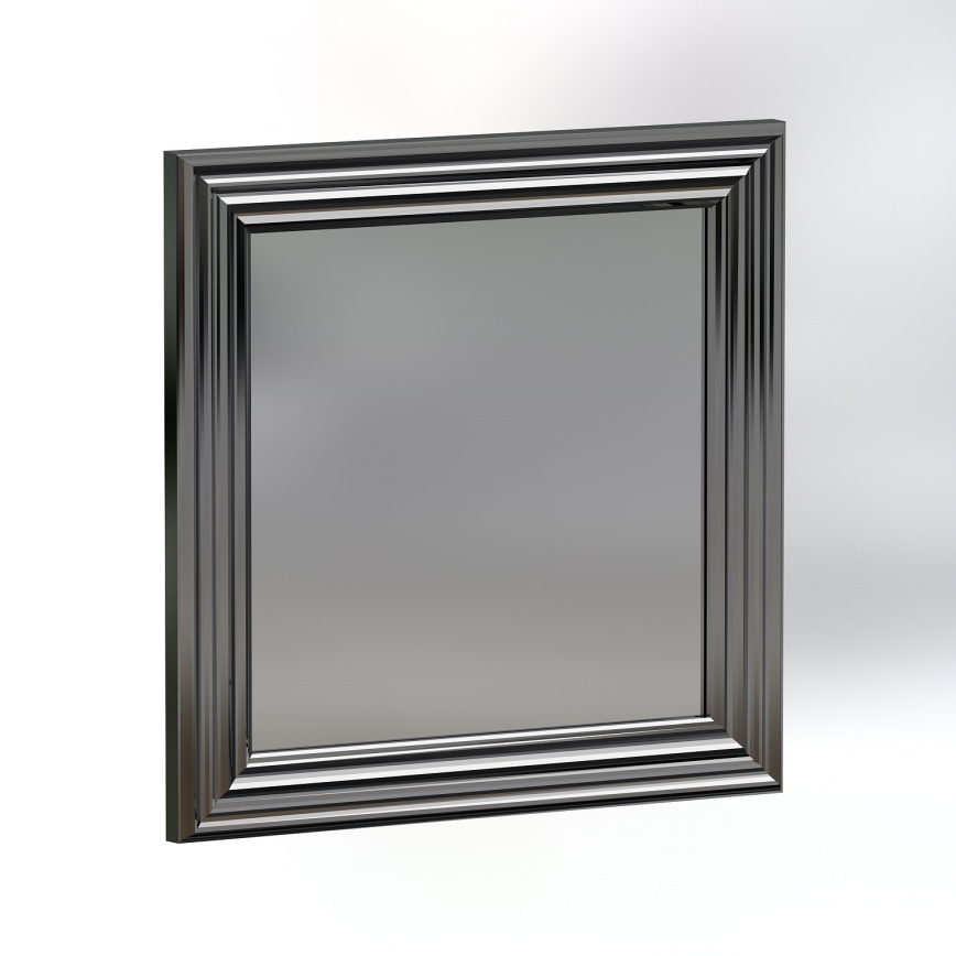 SET 3x Wall mirror OTTO 40x40 cm silver