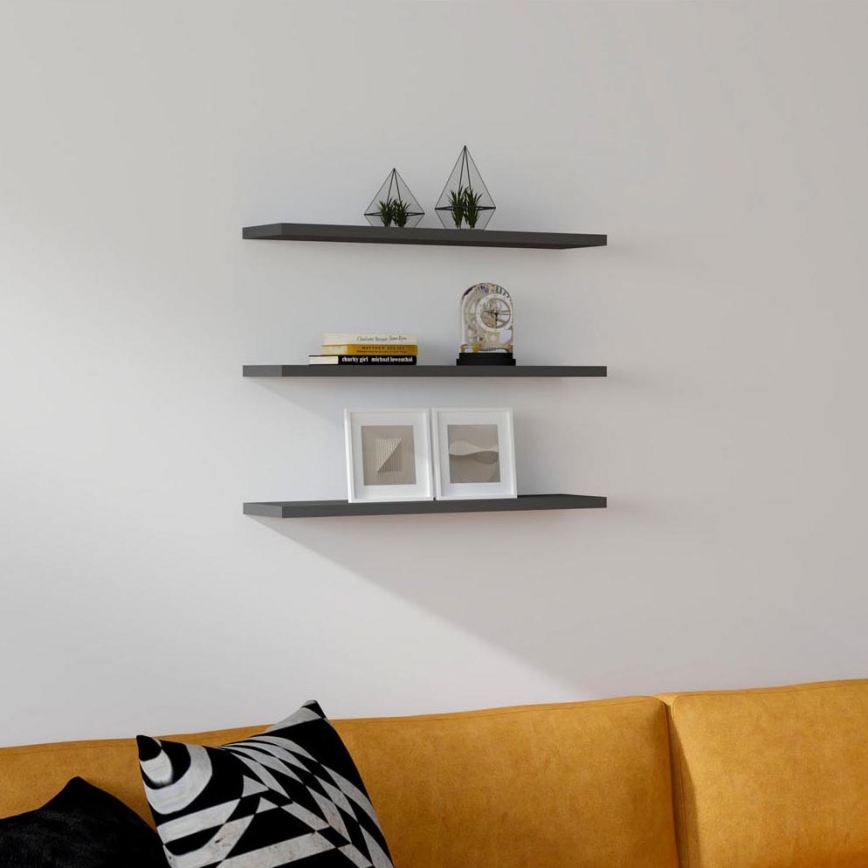 SET 3x Wall shelf BOSS anthracite