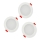 SET 3xLED Bathroom suspended ceiling light MIRO LED/6W/230V IP44