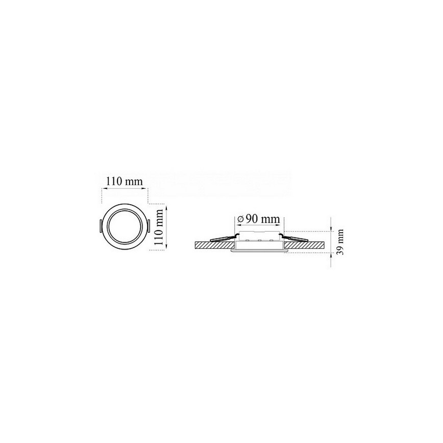 SET 3xLED Bathroom suspended ceiling light MIRO LED/6W/230V IP44