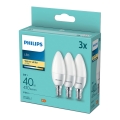SET 3xLED Bulb Philips B35 E14/5W/230V 2700K