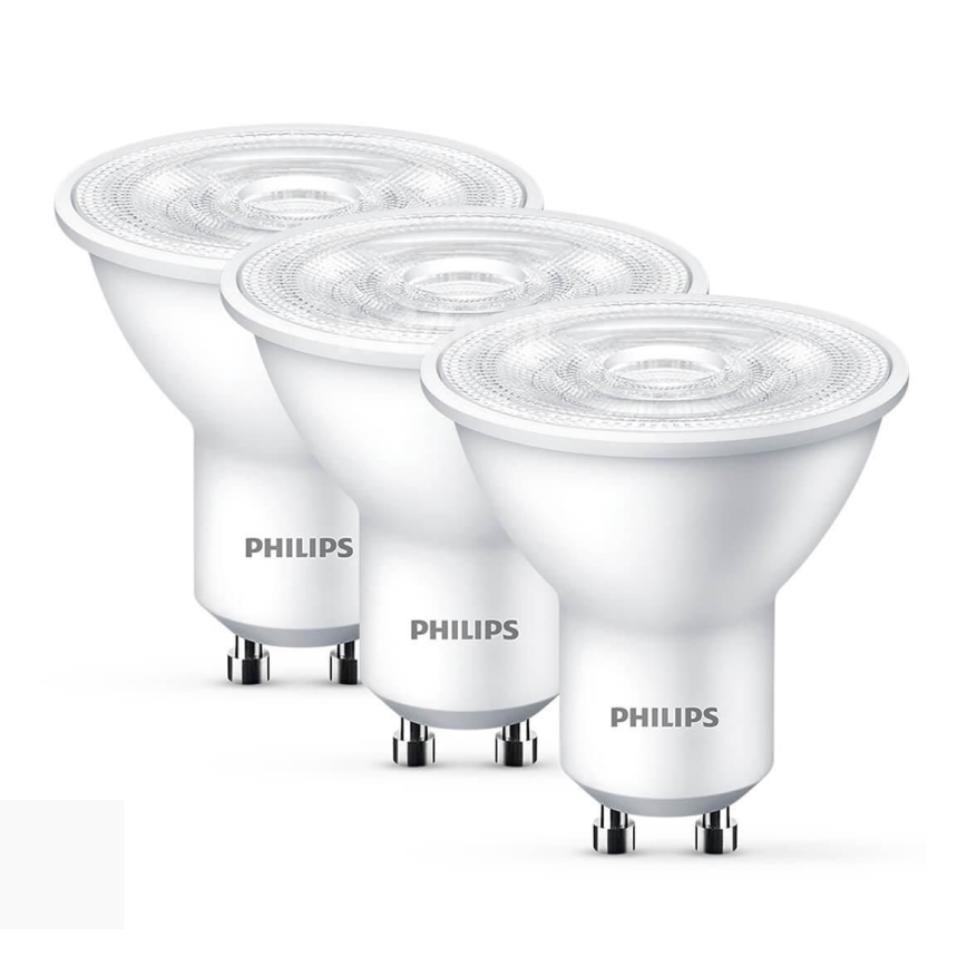 Set 3xLED Bulb Philips GU10/4,7W/230V 2700K