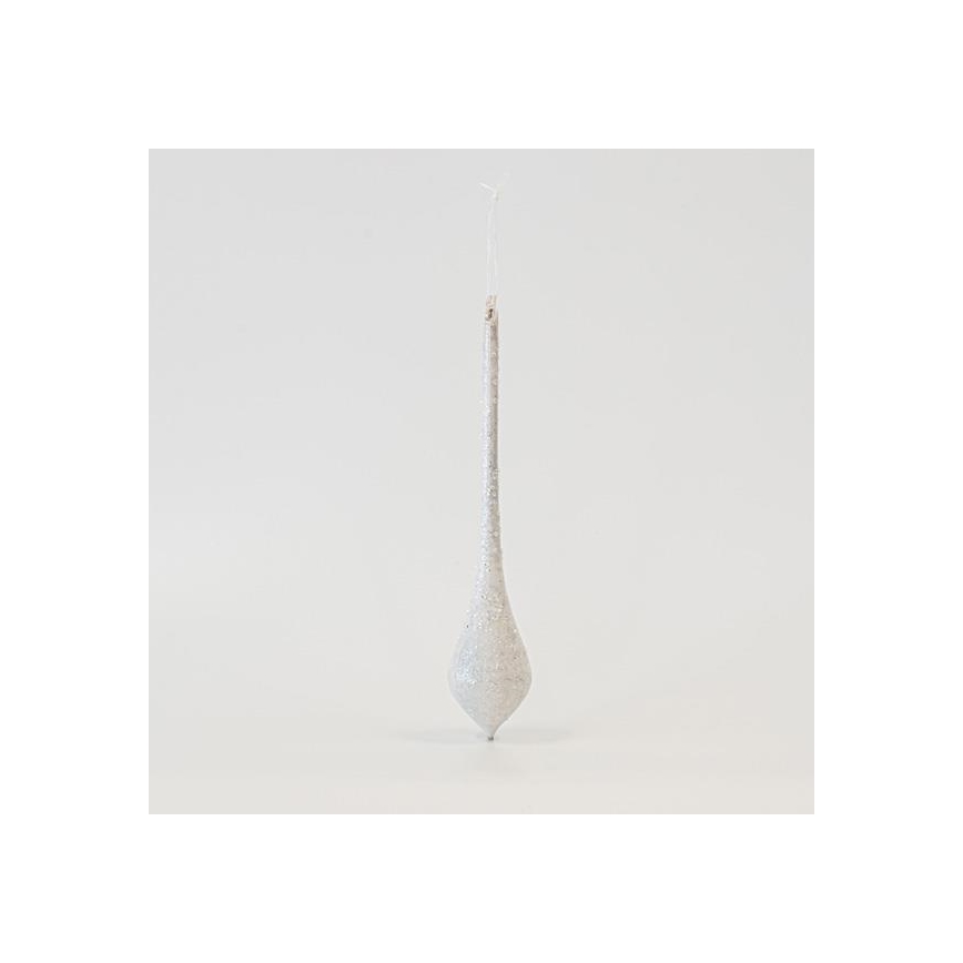 SET 4x Christmas tree ornament 30 cm white