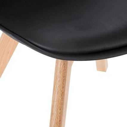 SET 4x Dining chair BAYA beech/black