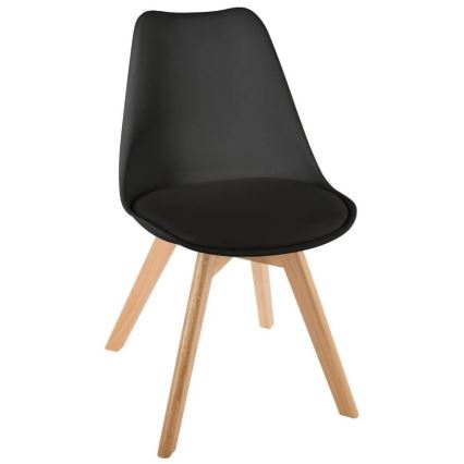 SET 4x Dining chair BAYA beech/black