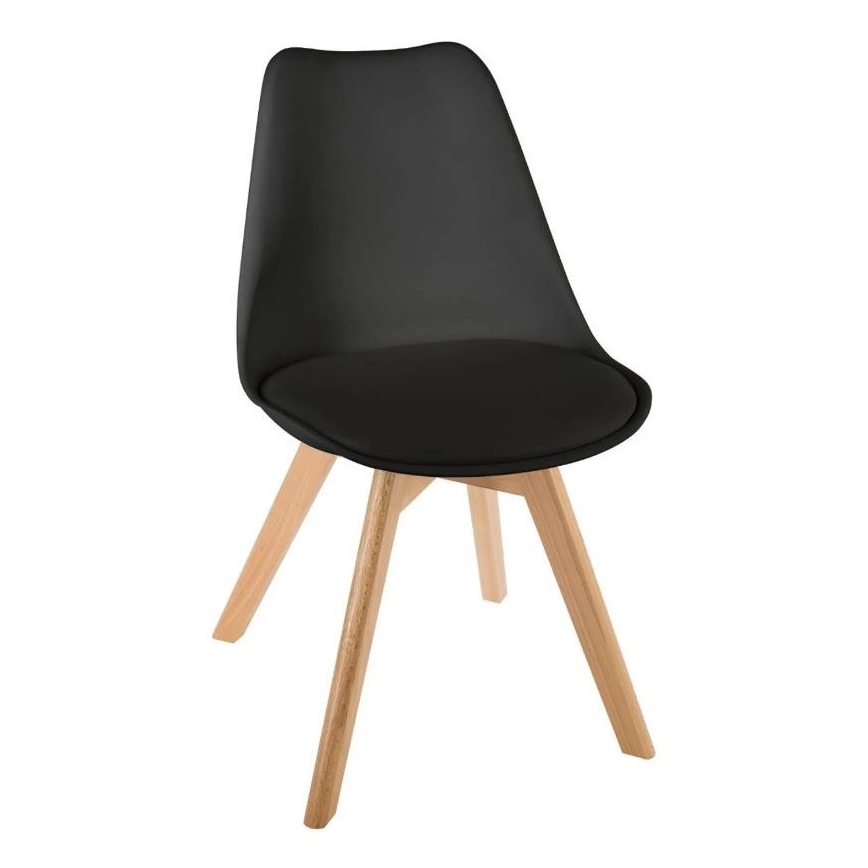 SET 4x Dining chair BAYA beech/black