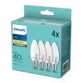 SET 4x LED Bulb Philips E14/5,5W/230V 2700K