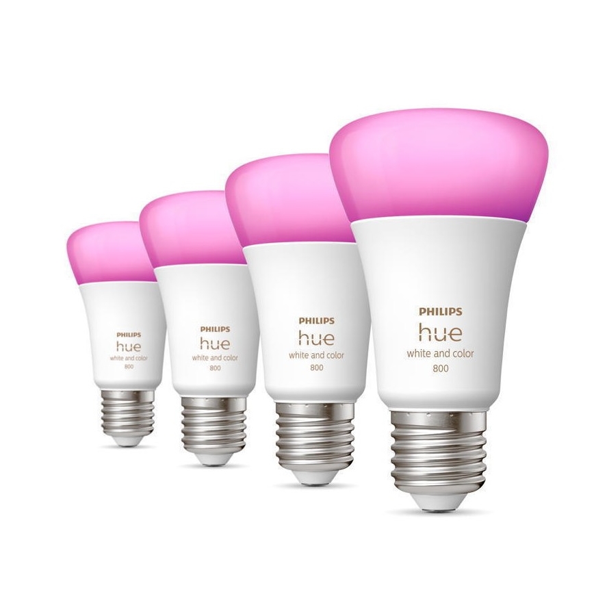 SET 4x LED Dimmable bulb Philips Hue White And Color Ambience E27/6,5W/230V 2000-6500K