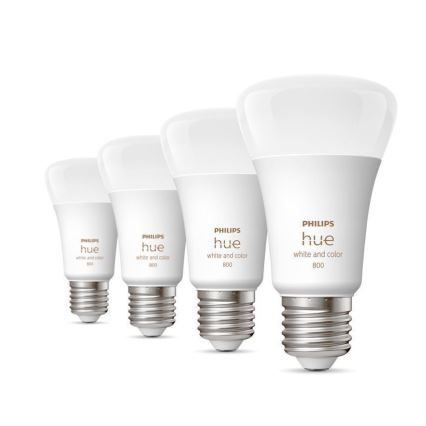SET 4x LED Dimmable bulb Philips Hue White And Color Ambience E27/6,5W/230V 2000-6500K