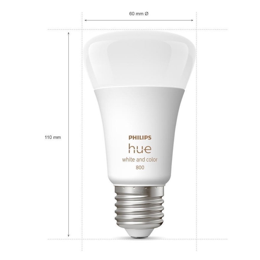 SET 4x LED Dimmable bulb Philips Hue White And Color Ambience E27/6,5W/230V 2000-6500K