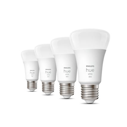 SET 4x LED Dimmable bulb Philips Hue WHITE A60 E27/9W/230V 2700K