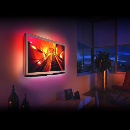 SET 4x LED RGB Dimmable strip 2x30cm 2x50cm LED/2,16/3,6W/5V IP65 + remote control