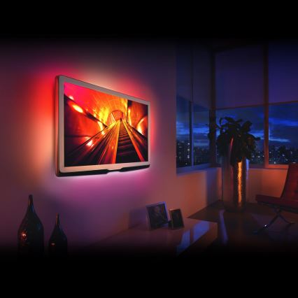 SET 4x LED RGB Dimmable strip 2x37cm 2x70cm LED/2,66/5,04W/5V IP65 + remote control