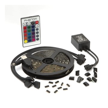 SET 4x LED RGB Dimmable strip 2x37cm 2x70cm LED/2,66/5,04W/5V IP65 + remote control