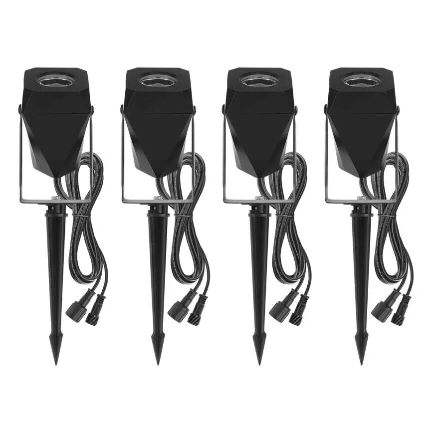 SET 4x LED RGBIC Dimmable outdoor lamp LED/7W/230V 3000-6500K IP65 Wi-Fi Tuya