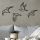 SET 4x Wall decoration birds metal