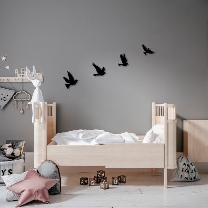 SET 4x Wall decoration birds metal