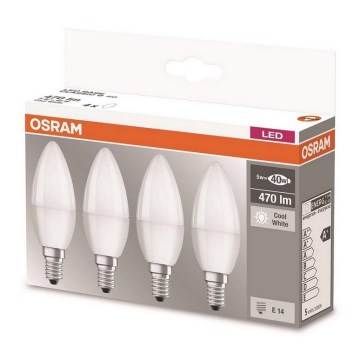 SET 4xLED Bulb E14/5W/230V 4000K - Osram
