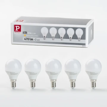SET 5x LED Bulb P45 E14/5,5W/230V 2700K - Paulmann 28783