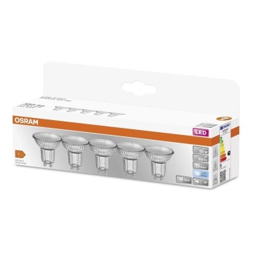 SET 5x LED Bulb PAR16 GU10/4,3W/230V 4000K 36° - Osram