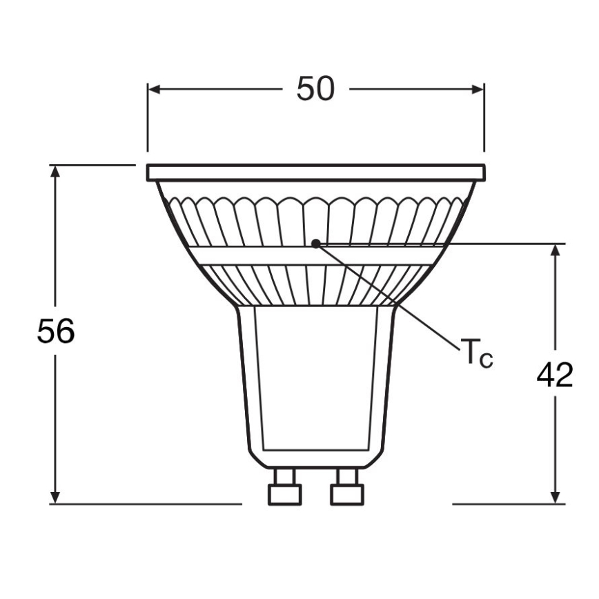 SET 5x LED Bulb PAR16 GU10/4,3W/230V 4000K 36° - Osram